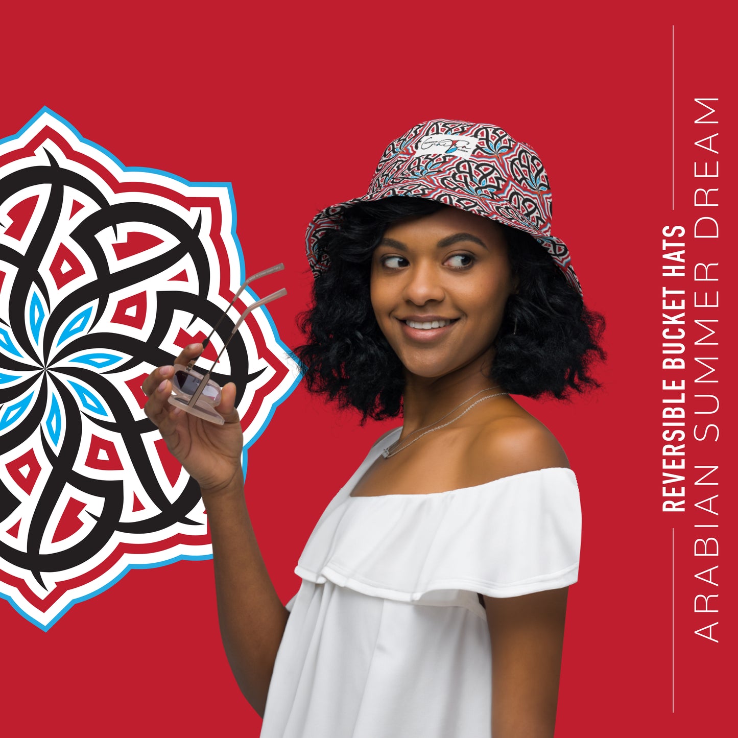 Arabian Summer Dream - Reversible bucket hat by Craitza©