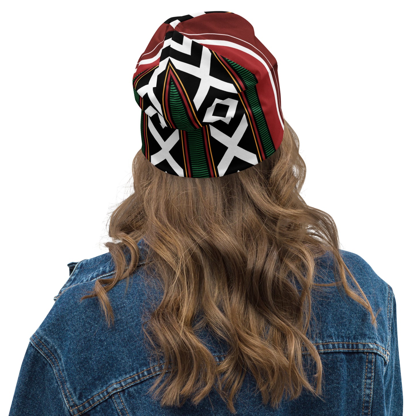 Vintage Sadu Style Patterns - All-Over Print Beanie by Craitza©