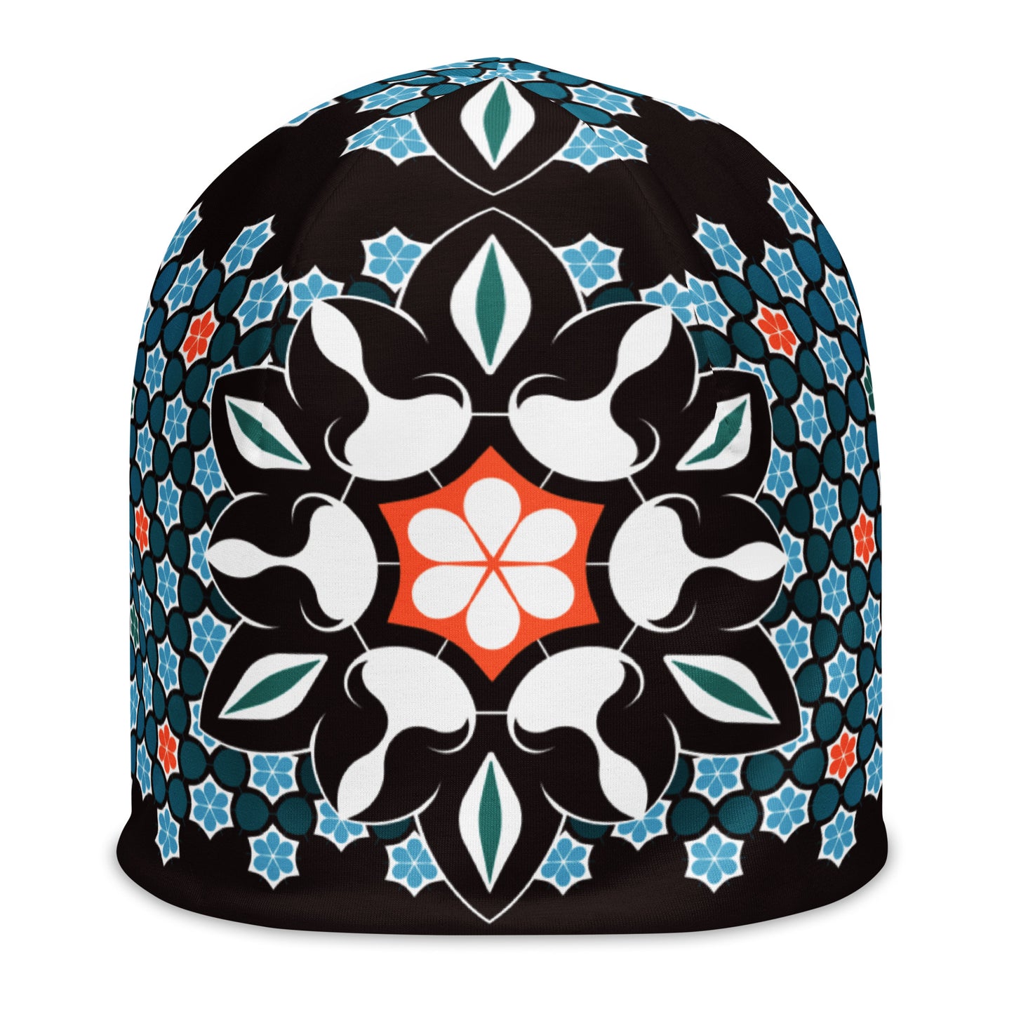 Traditional Arabesque Decorative Ornament - All-Over Print Beanie by Craitza©