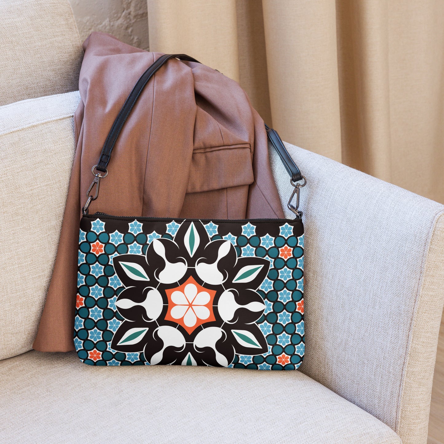 Traditional Arabesque Decorative Ornament - Crossbody bag by Craitza©