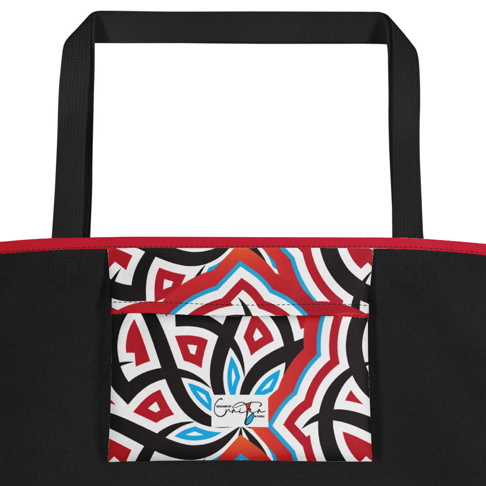 Arabian Summer Dream - All-Over Print Large Tote Bag by Craitza© Red Edition