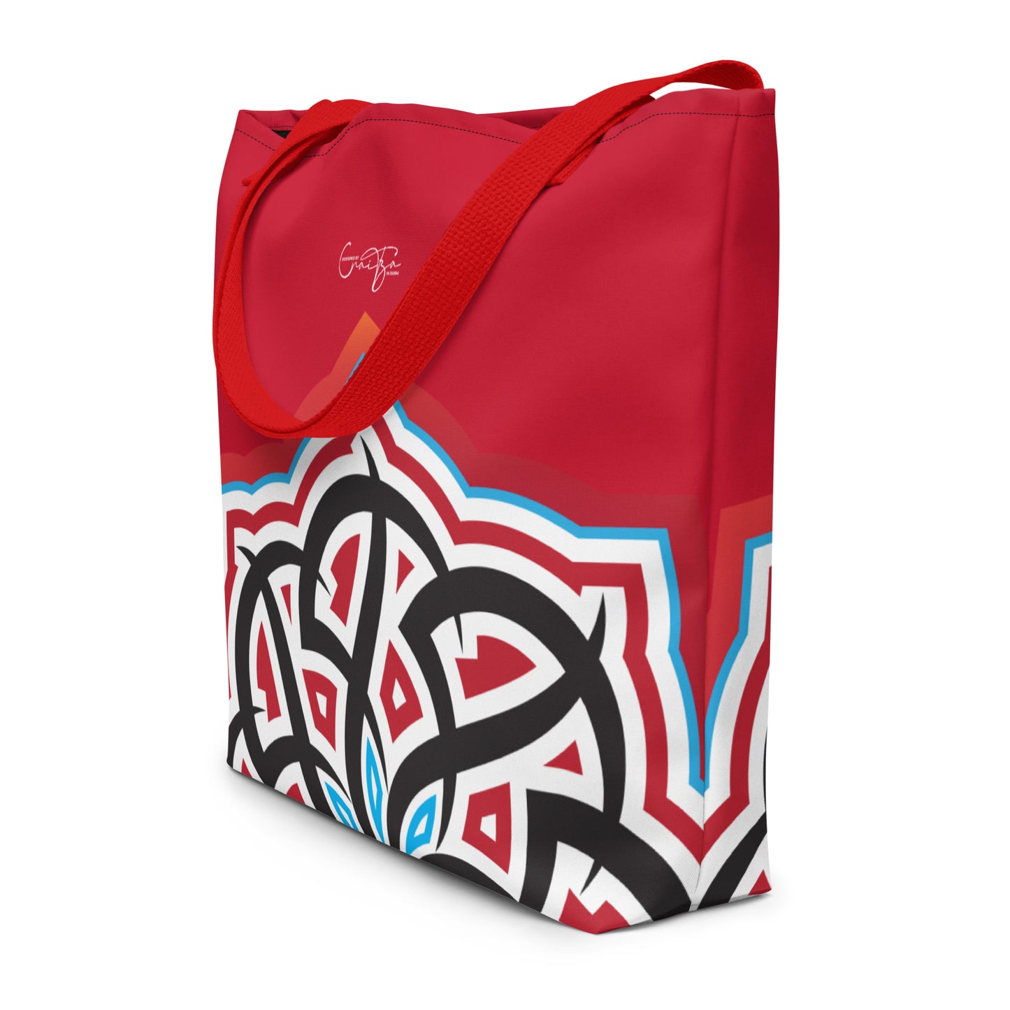 Arabian Summer Dream - All-Over Print Large Tote Bag by Craitza© Red Edition