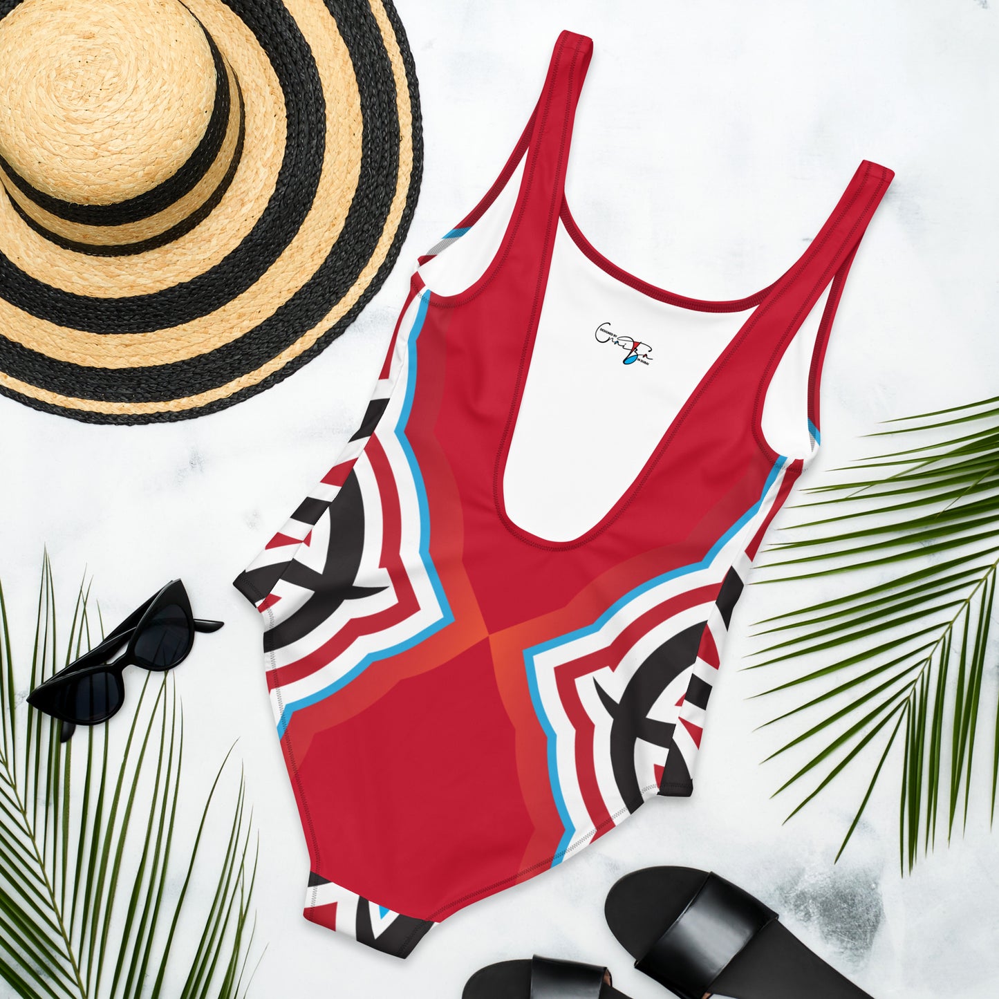 Arabian Summer Dream Red - One-Piece Swimsuit by Craitza© Red Edition