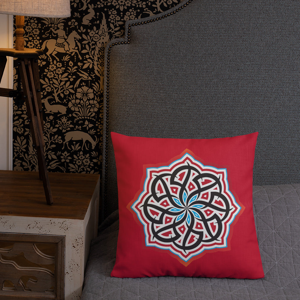 Arabian Summer Dream Red - Premium Pillow by Craitza© Red Edition