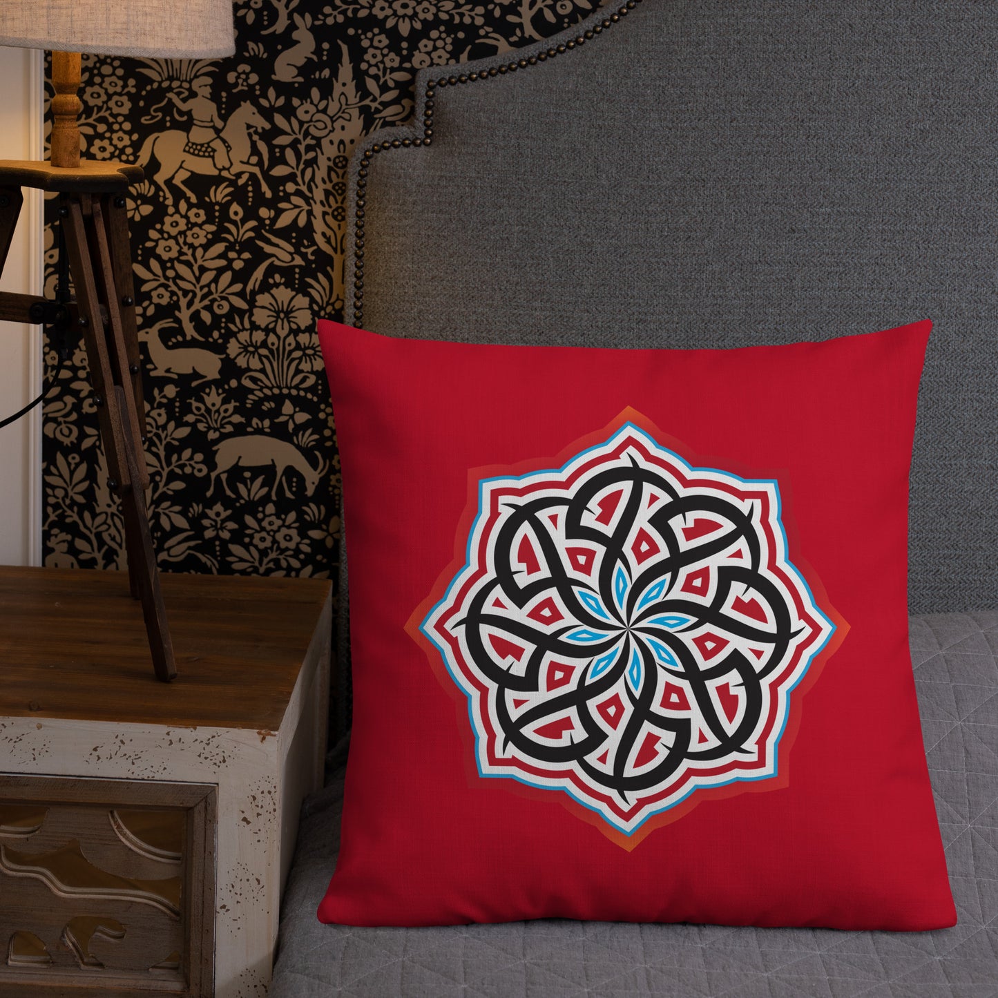 Arabian Summer Dream Red - Premium Pillow by Craitza© Red Edition