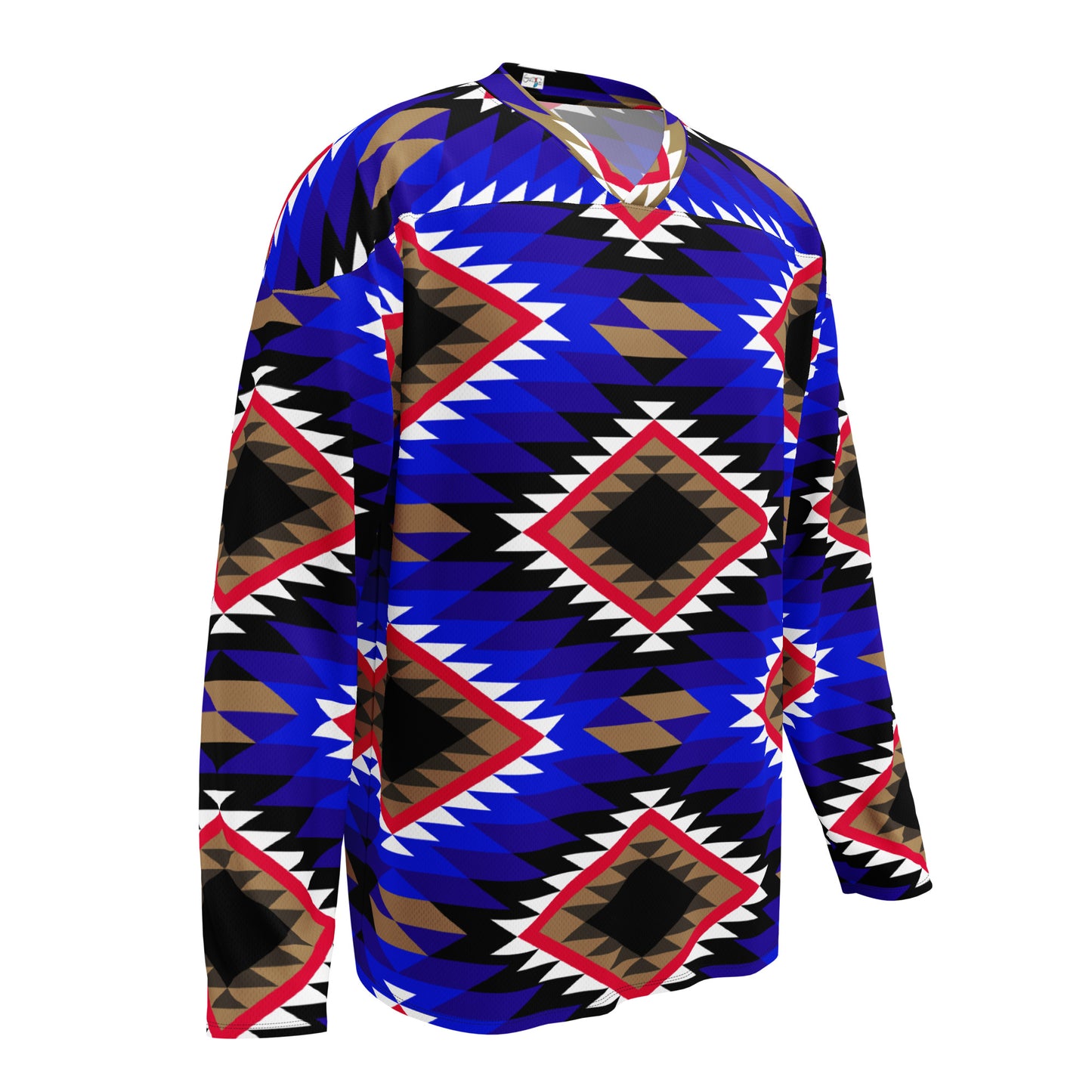 Blue Sadu Diamonds - Hockey Fan Jersey by Craitza©