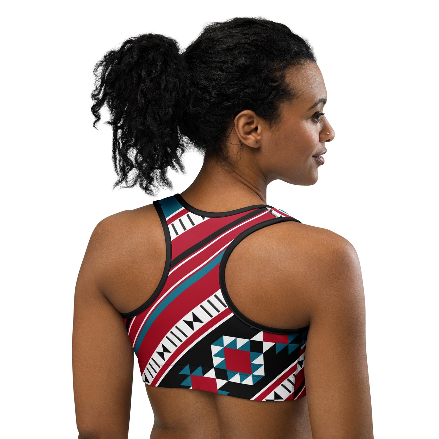 Diagonal Pattern Rug From The Arabian Gulf Region - Sports bra by Craitza©