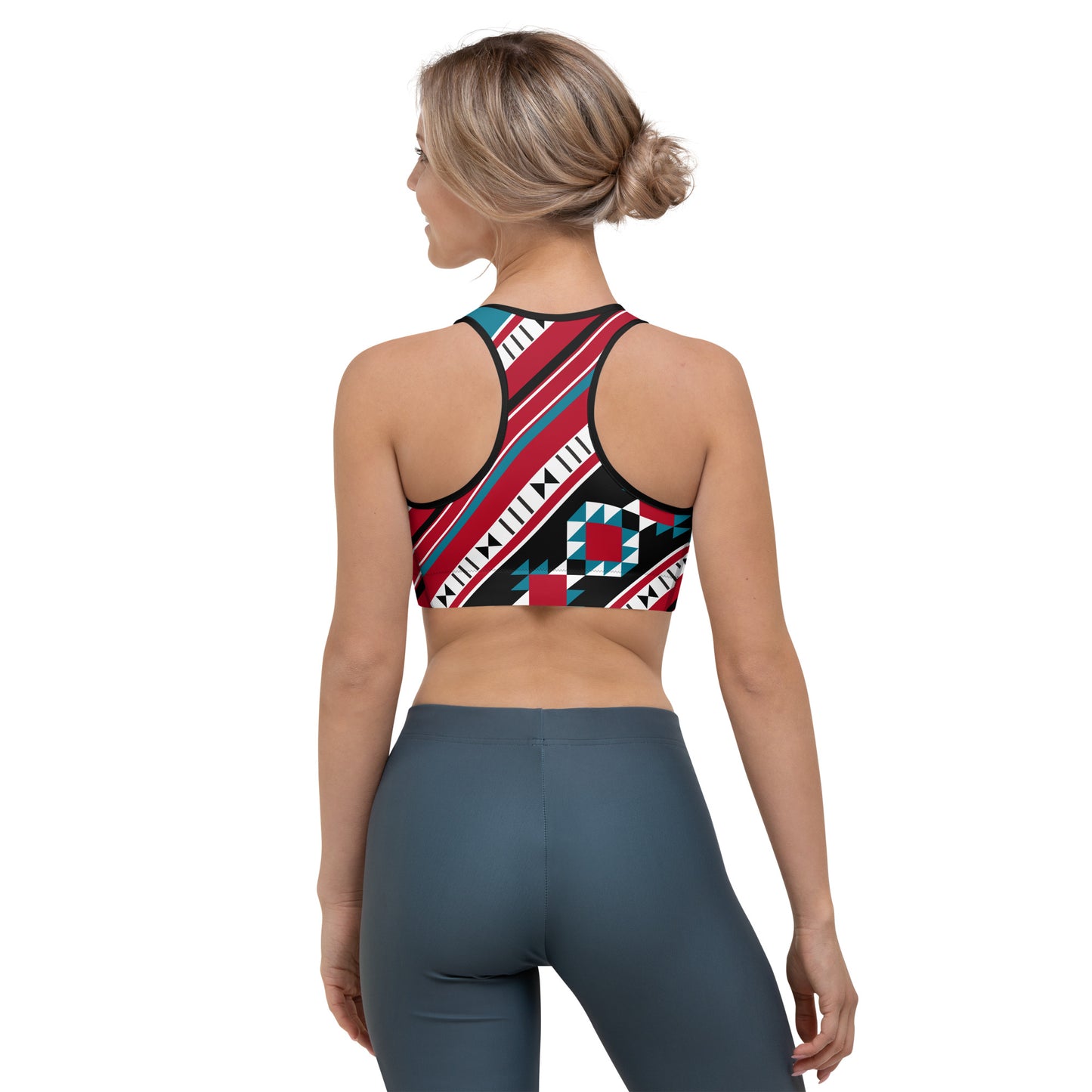 Diagonal Pattern Rug From The Arabian Gulf Region - Sports bra by Craitza©