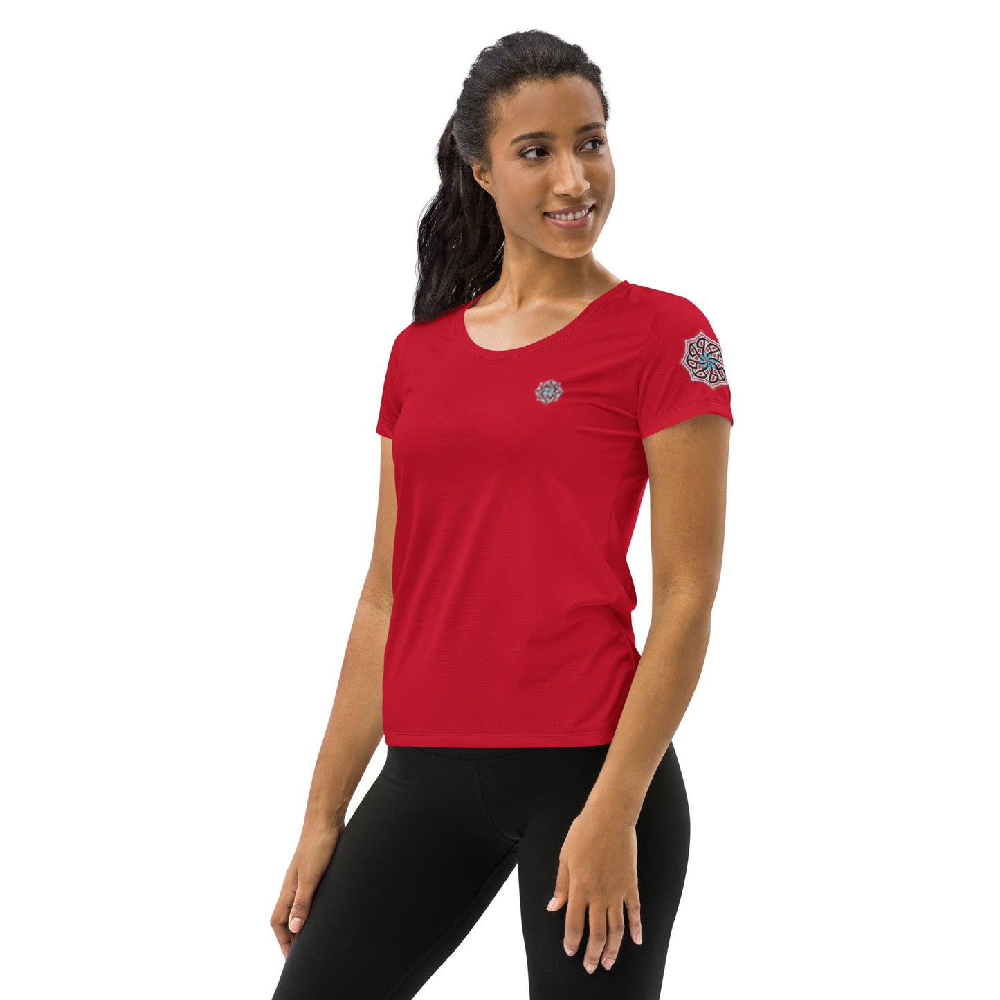 Arabian Summer Dream - All-Over Print Women's Athletic T-shirt by Craitza© Red Edition