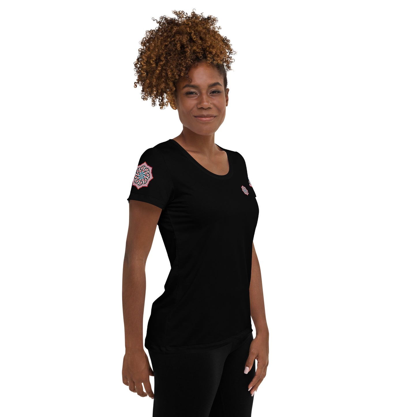 Arabian Summer Dream - All-Over Print Women's Athletic T-shirt by Craitza© Black Edition