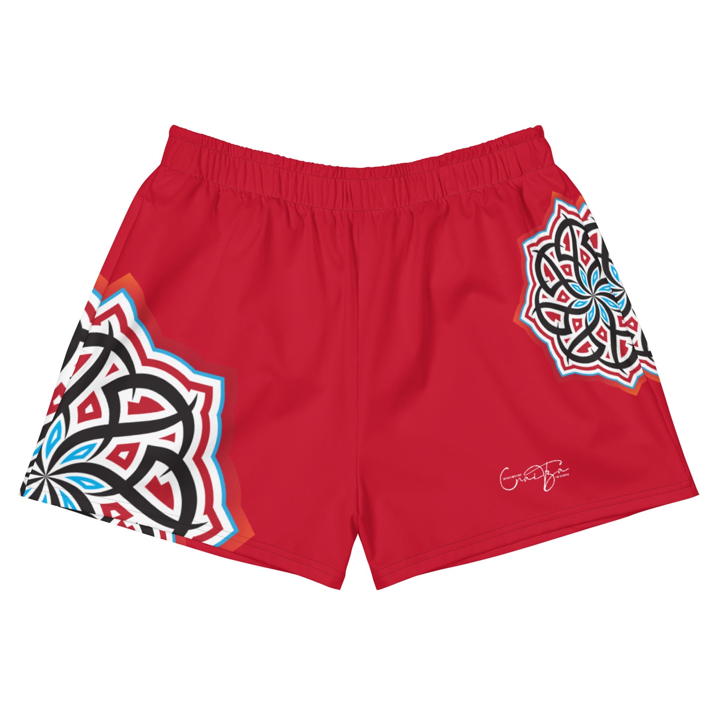 Arabian Summer Dream - Women’s Athletic Shorts by Craitza©  Red Edition