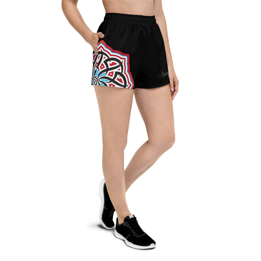 Arabian Summer Dream - Women’s Recycled Athletic Shorts by Craitza© Black Edition