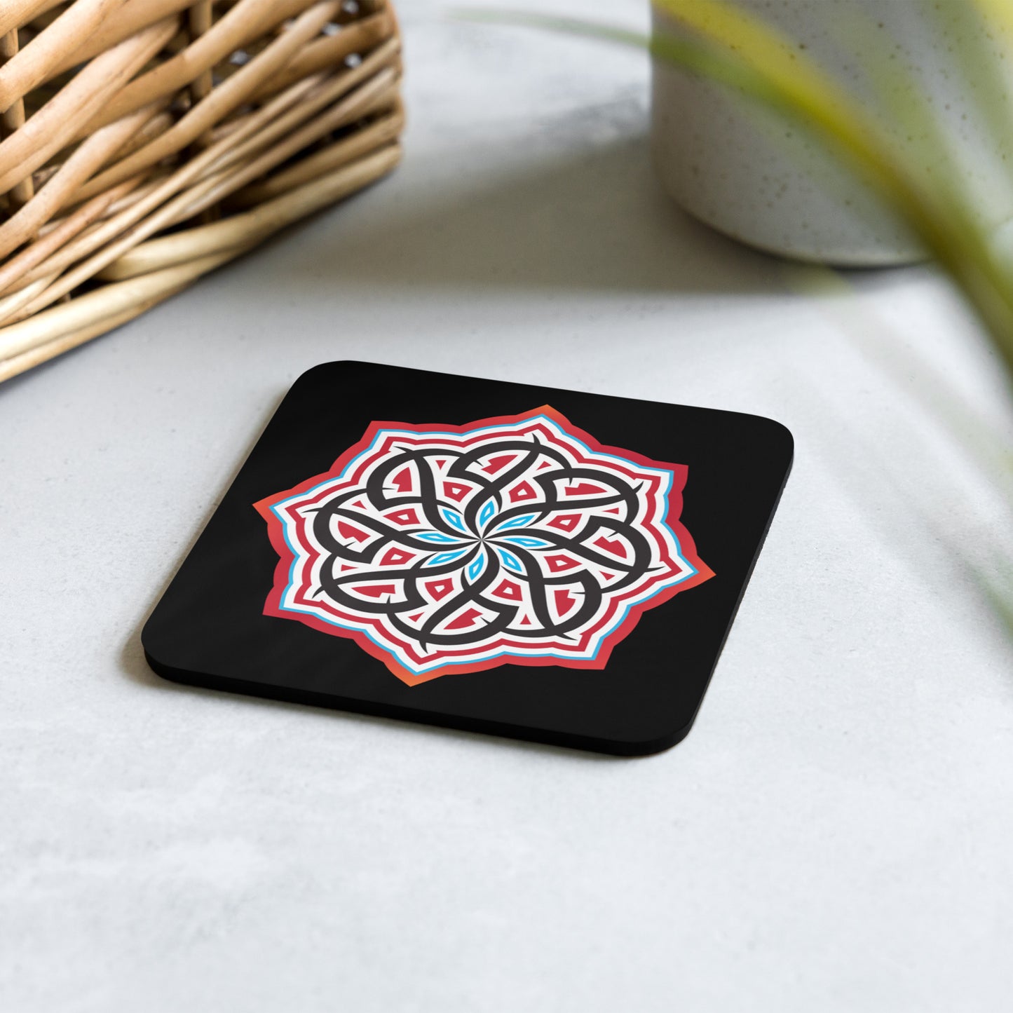 Arabian Summer Dream - The Cork-back coaster by Craitza© Black Edition