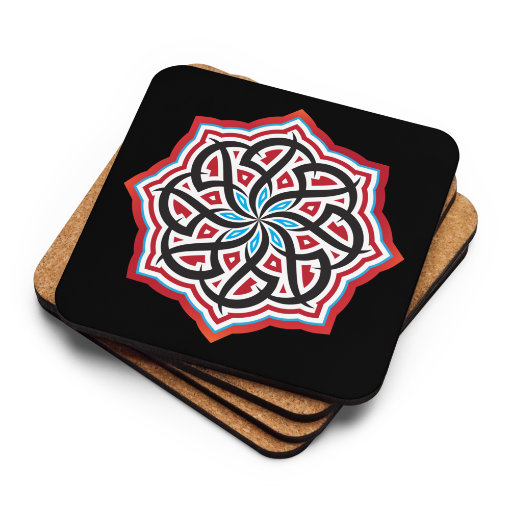 Arabian Summer Dream - The Cork-back coaster by Craitza© Black Edition