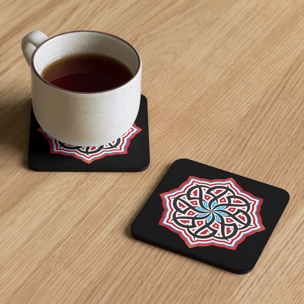 Arabian Summer Dream - The Cork-back coaster by Craitza© Black Edition