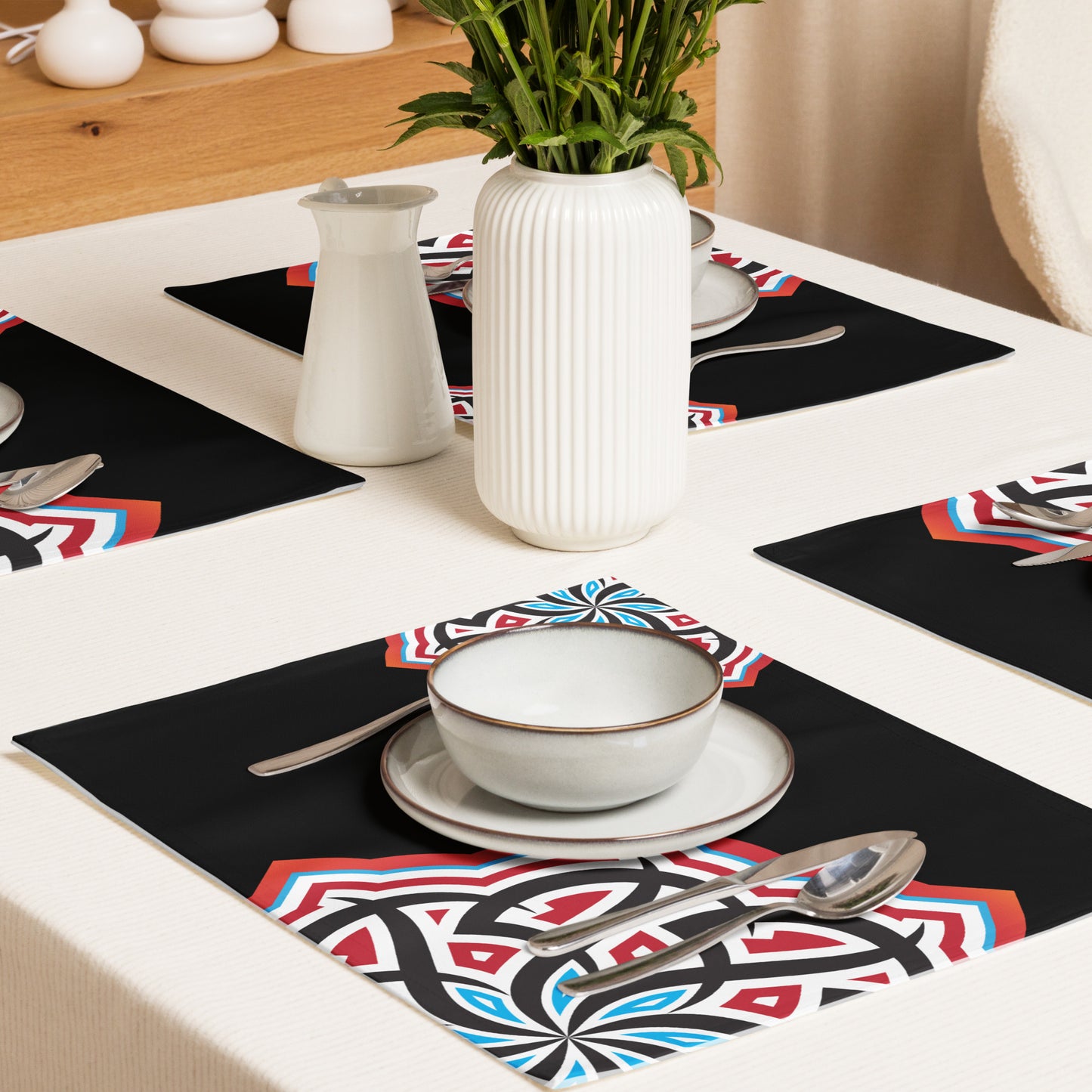 Arabian Summer Dream - Placemat Set by Craitza© Black Edition