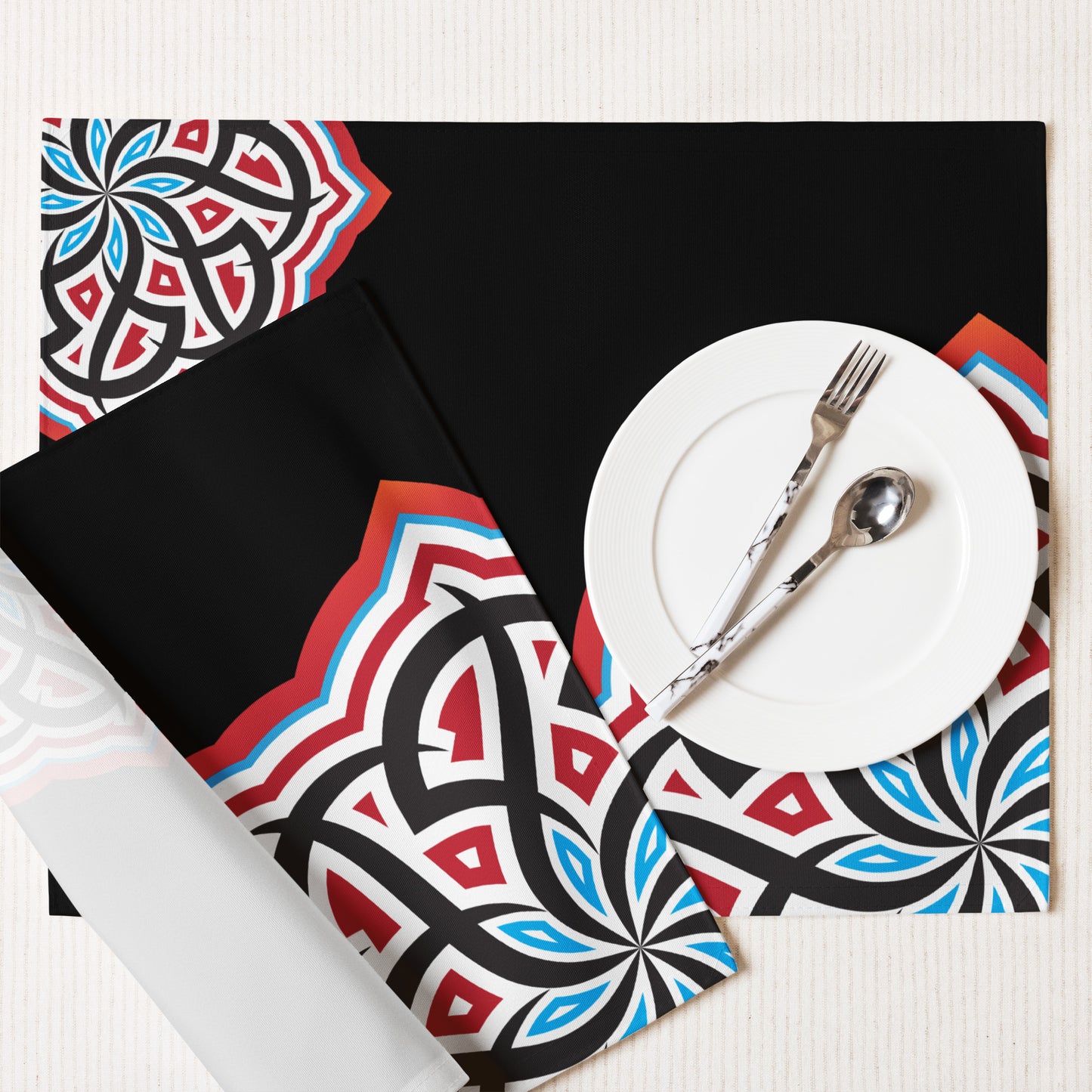 Arabian Summer Dream - Placemat Set by Craitza© Black Edition