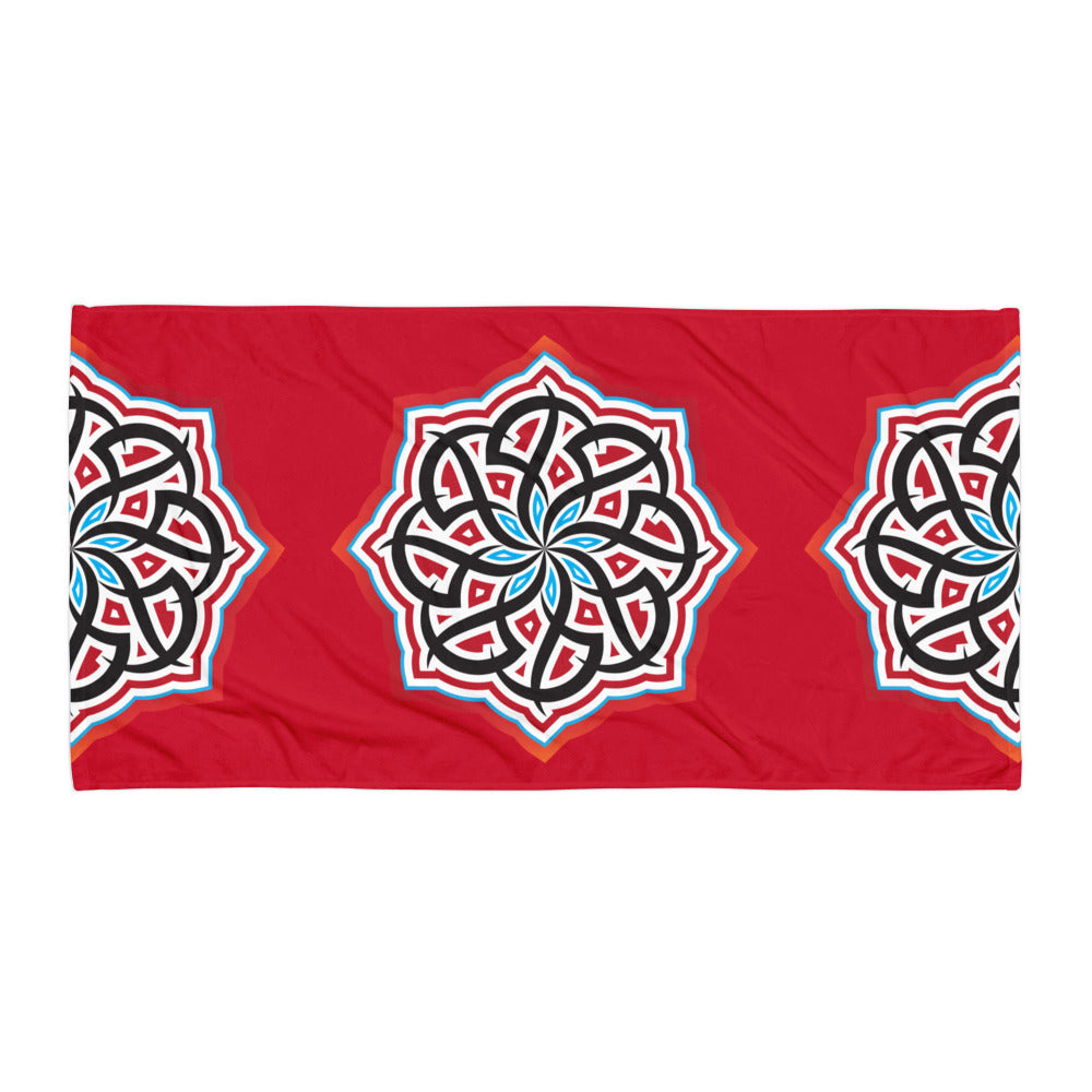 Arabian Summer Dream Red - Towel by Craitza© Red Edition