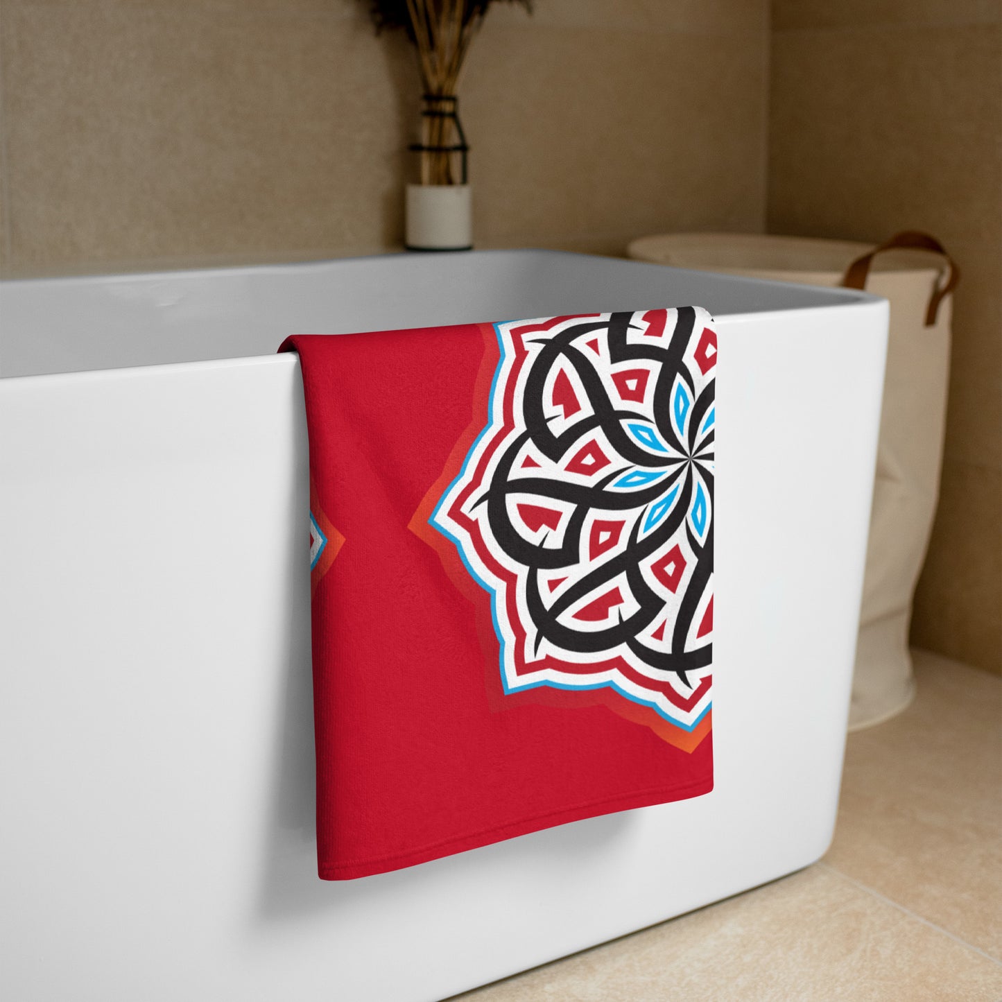 Arabian Summer Dream Red - Towel by Craitza© Red Edition