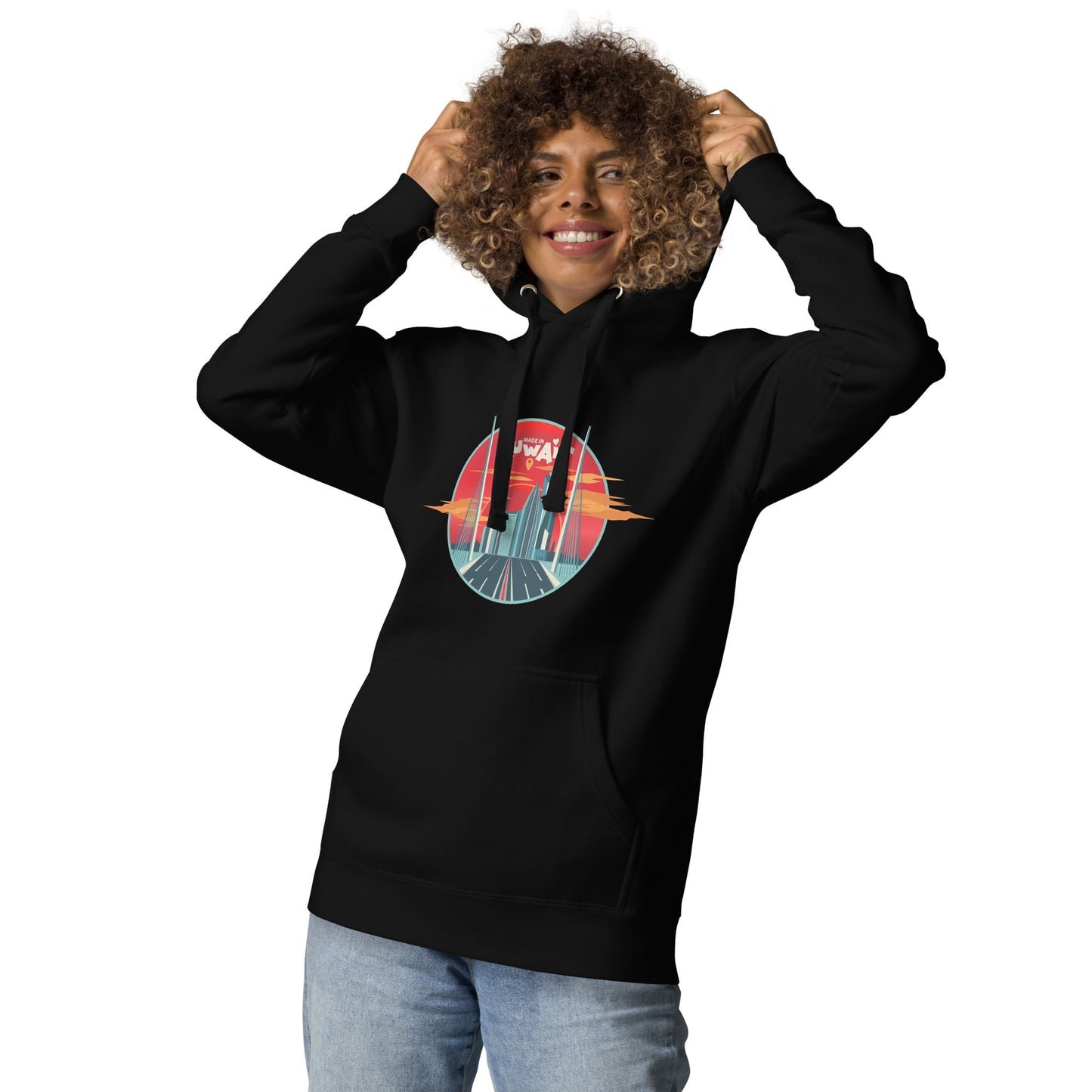 Made In Kuwait Unisex Hoodie by Craitza