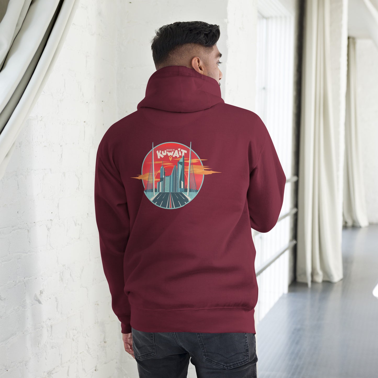 Made In Kuwait Unisex Hoodie by Craitza