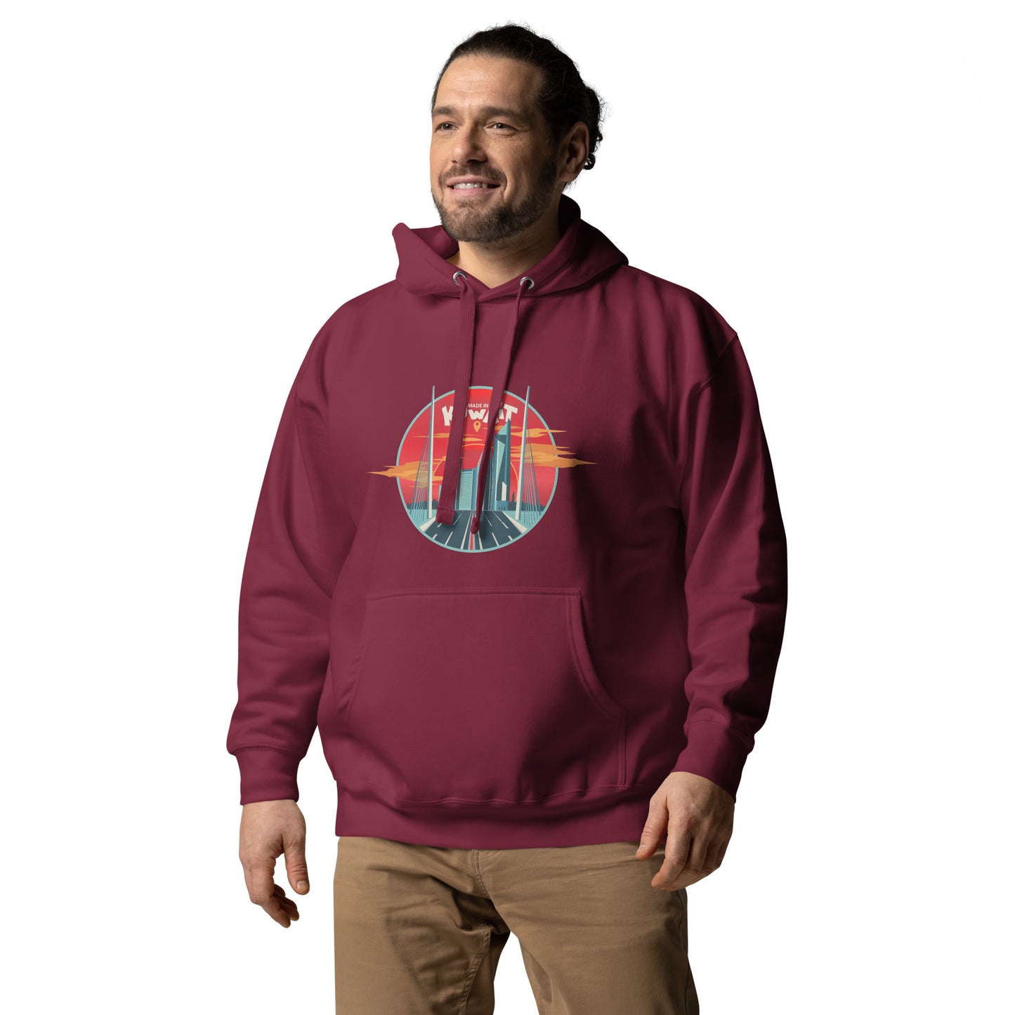 Made In Kuwait Unisex Hoodie by Craitza