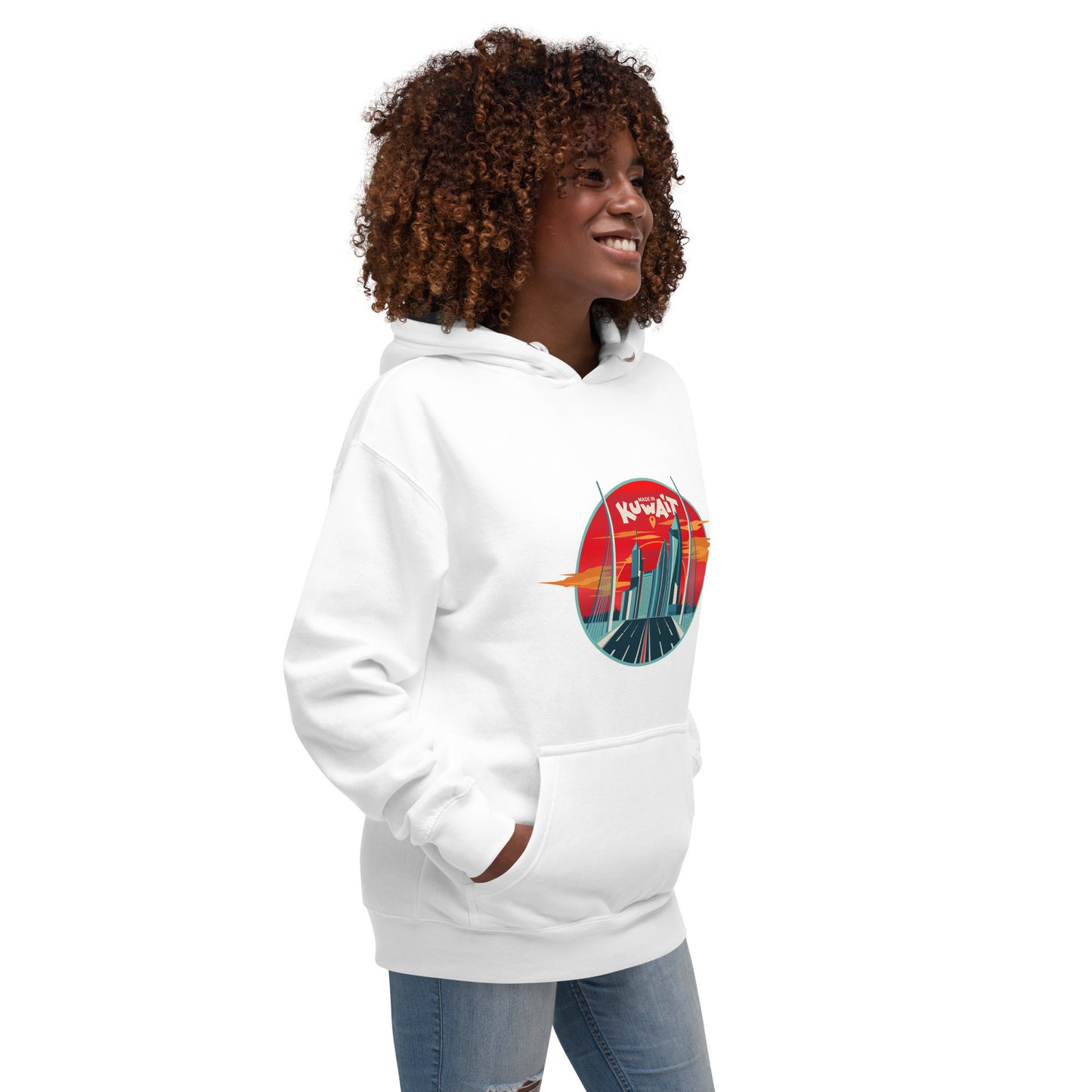 Made In Kuwait Unisex Hoodie by Craitza