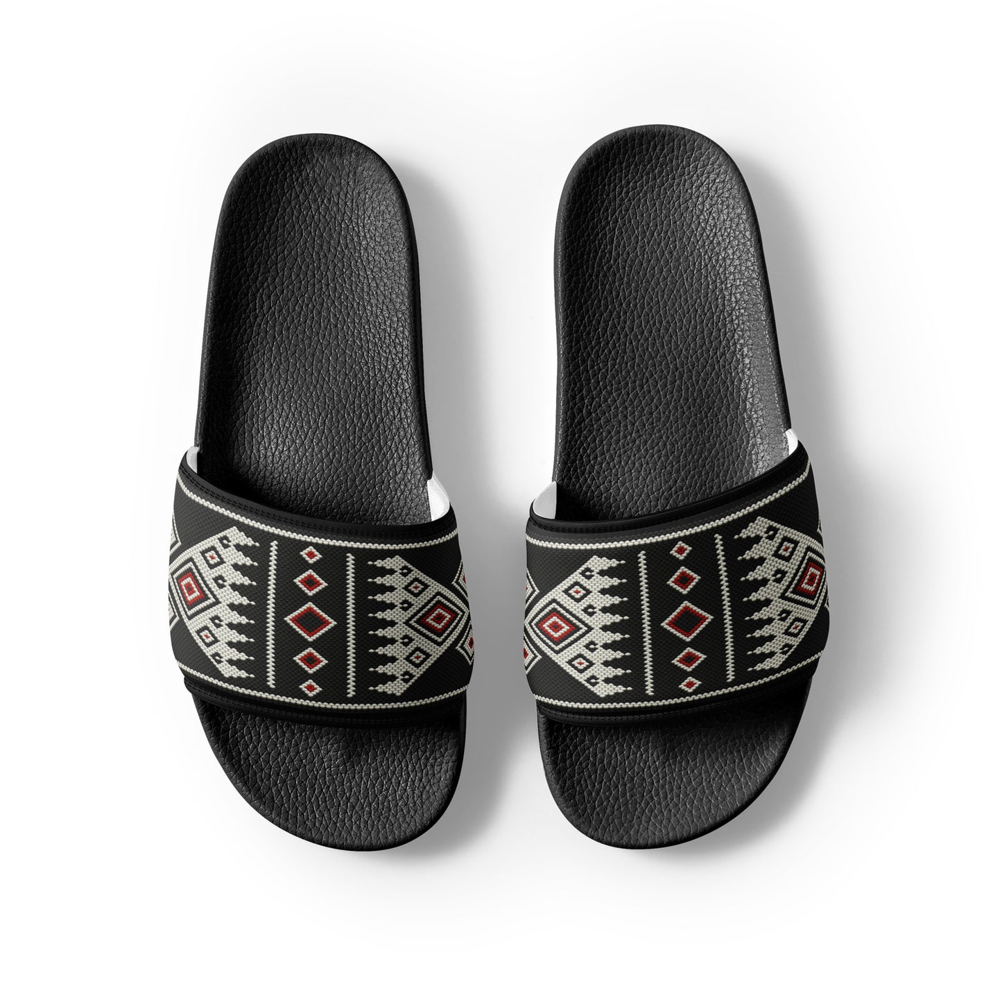 Black Sadu Vintage Pattern - Women's slides by Craitza©