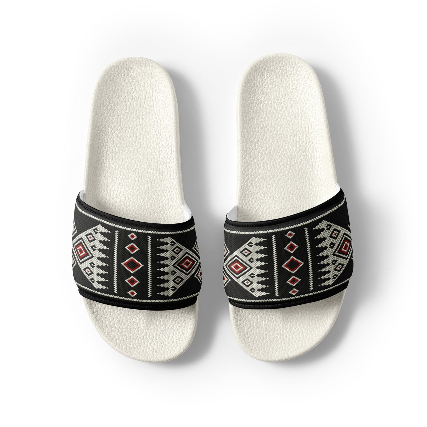 Black Sadu Vintage Pattern - Women's slides by Craitza©