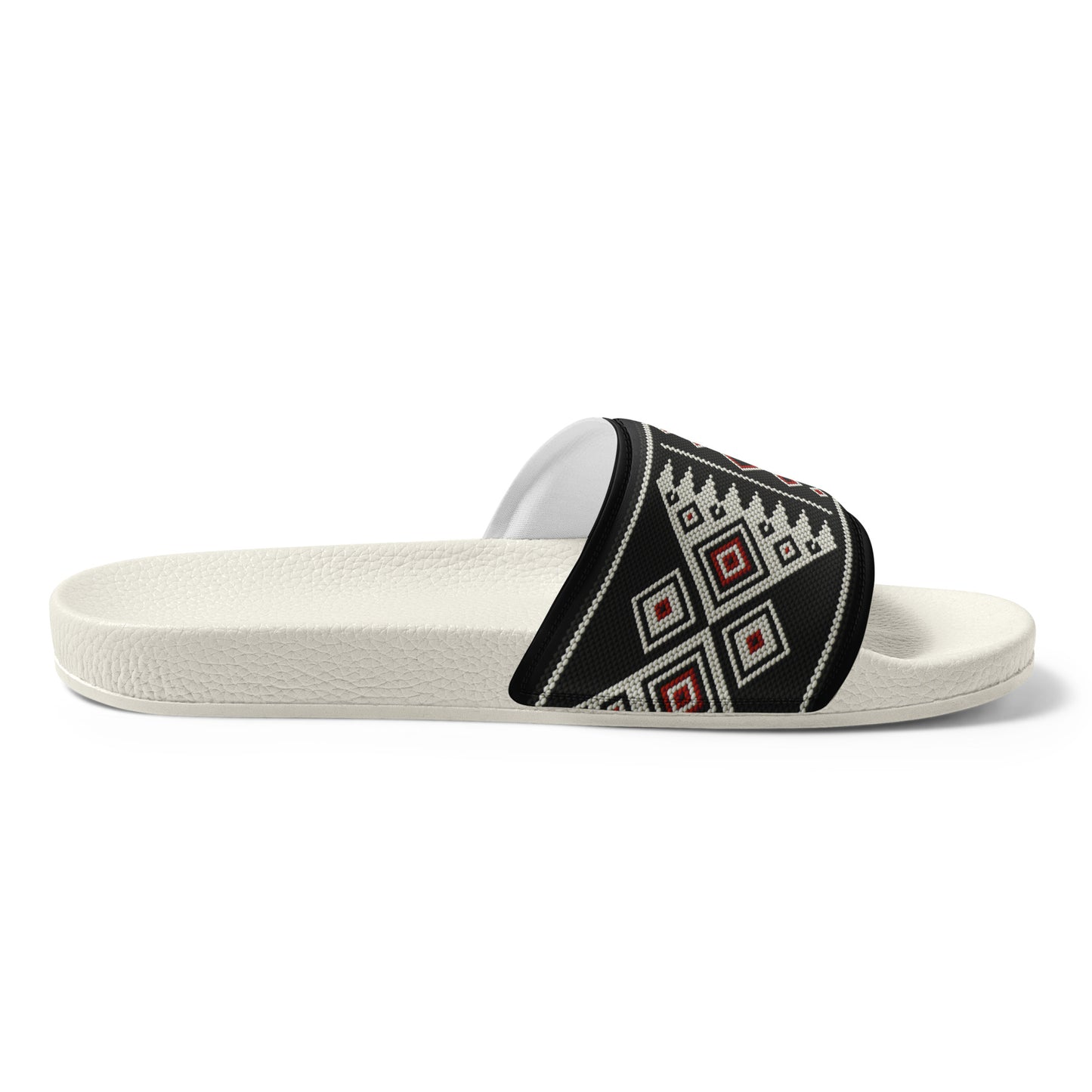 Black Sadu Vintage Pattern - Women's slides by Craitza©