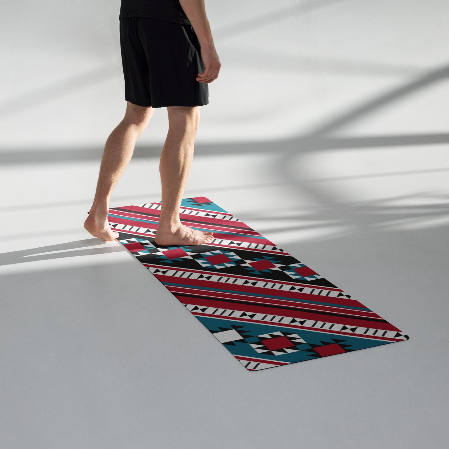 Diagonal Pattern Rug From The Arabian Gulf Region - Yoga mat by Craitza©